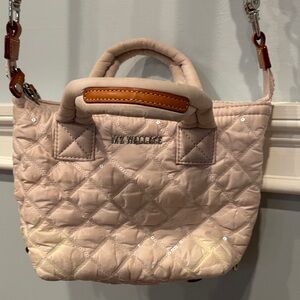MZ Wallace Micro Sutton Pink Tote Bag with sequins